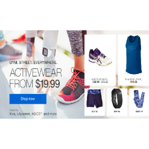 Grab Activewear Starting at $19.99(ebay.com)