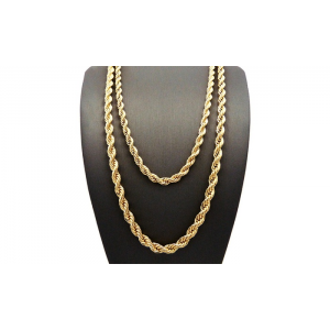 English Rope Chain Necklace in 14K Gold Plating English Rope Chain Necklace in 14K Gold Plating: English Rope Chain Necklace in 14K Gold Plating  At  $5 (group on)