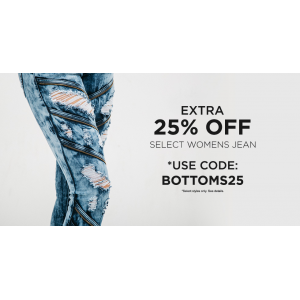 Get 25% Off on Women's Jeans At JimmyJazz.com