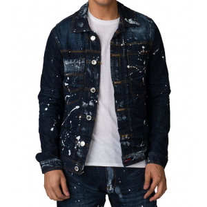 Heritage Paint Splatter Denim Jacket At $125.00 (jimmy jazz)