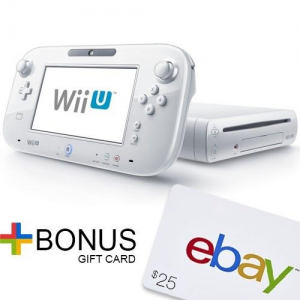 White Wii U 32GB FACTORY REFURBISHED BY NINTENDO + $25 eBay Gift Card w/purchase At $225(Ebay.com)